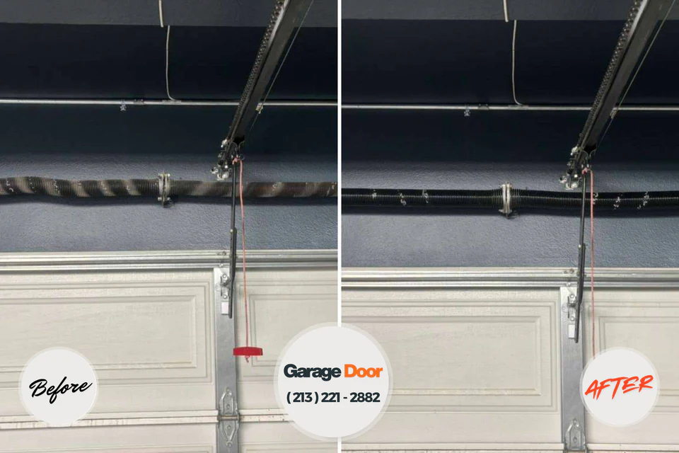 Before and after: garage door repair McKees Rocks, PA